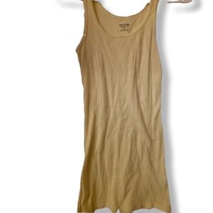 Mossimo Supply Co. Size Small Neon Yellow Ribbed Tank Top